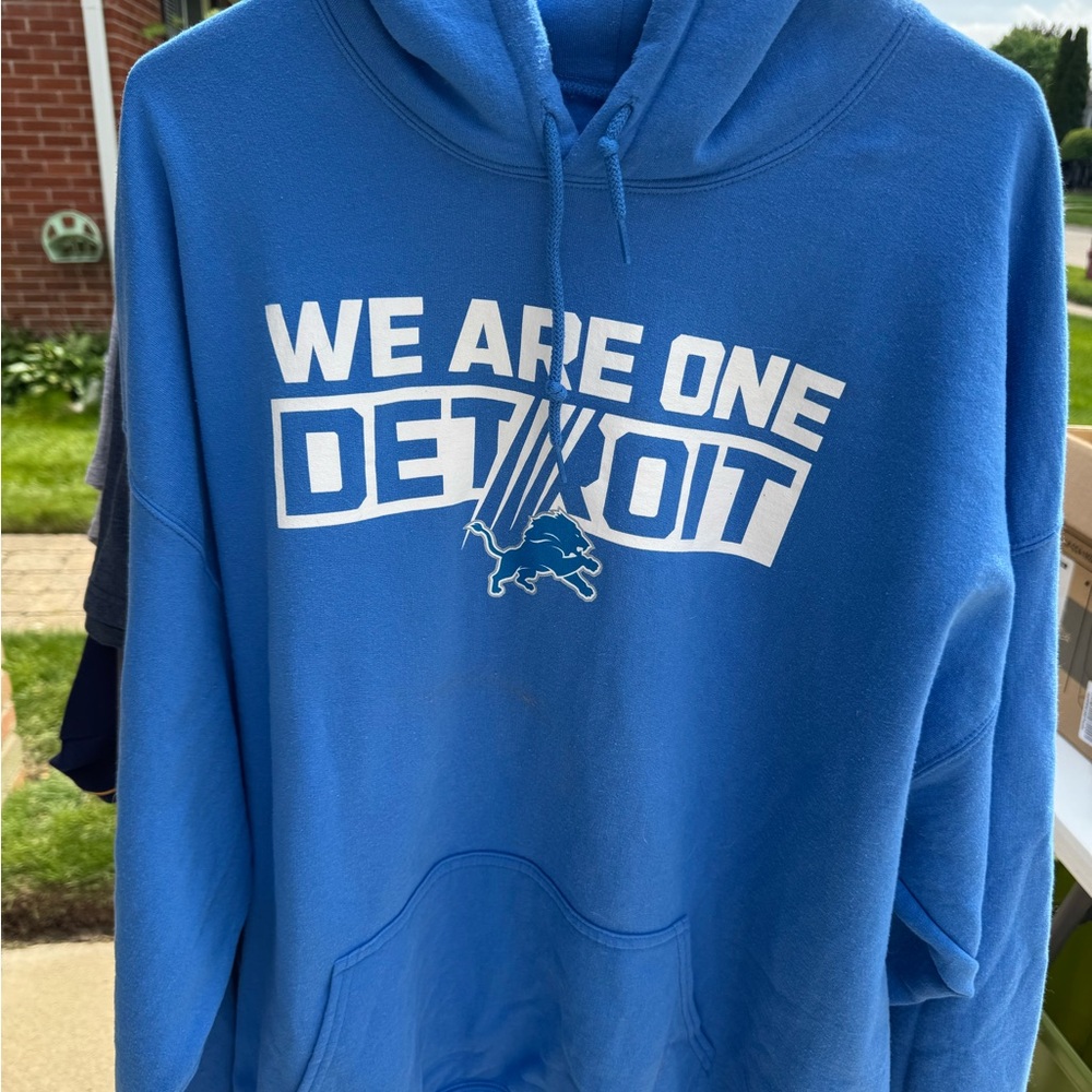NFL Royal Blue Pullover Hoodie with Drawstrings